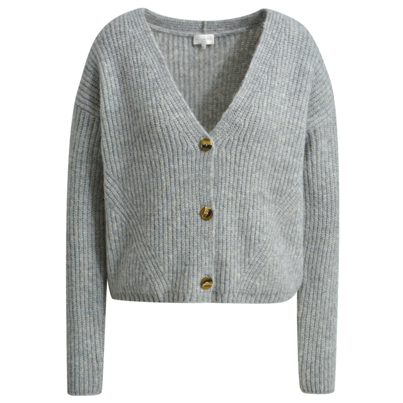 Milano Italy Cardigan Strickjacke 'grey Melange' 53 5442 9115 A