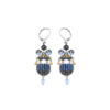 Ayala Bar Ohrringe Hänger Classic Indigo Grau Blau C2289