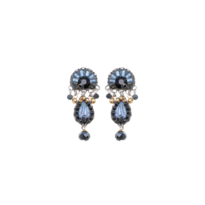 Ayala Bar Ohrringe Klein Classic Indigo Grau Blau C2291