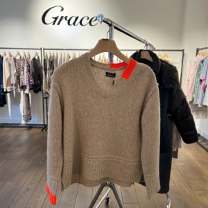 Grace Pullover V Ausschnitt Cream Neue Kollektion Img 6757