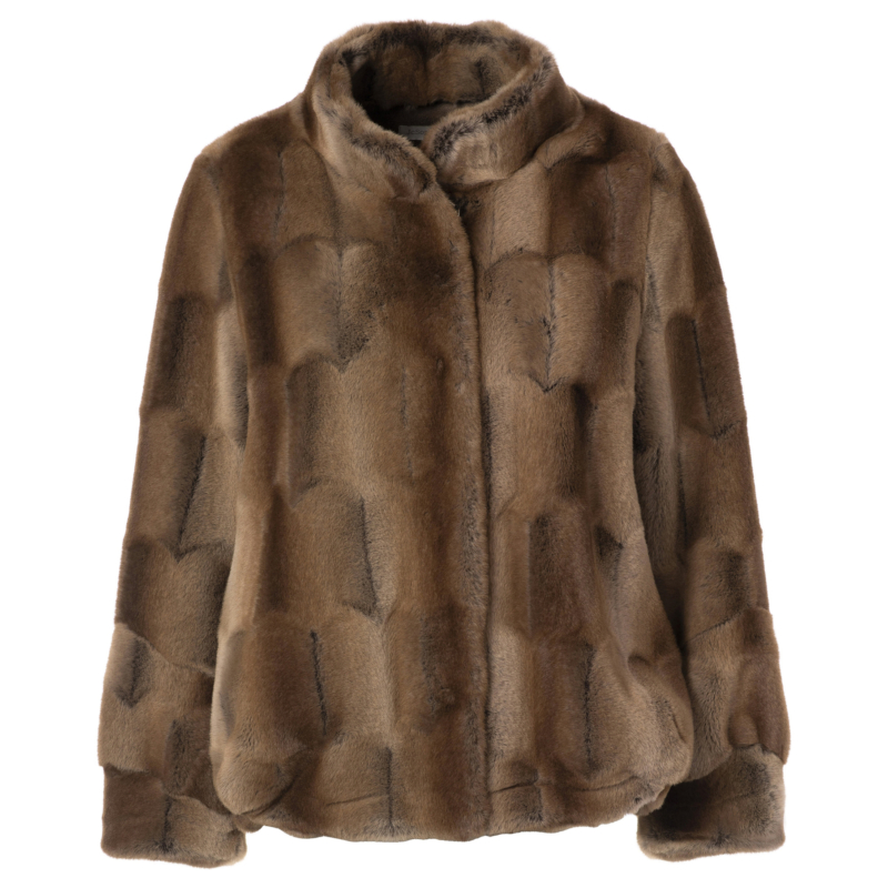 Jc Sophie Jacke Fake Fur 'dark Brown' J1703 226 Darkbrown 7683