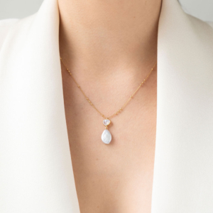 Genial Conceptstore Leaf Halskette Valentine Mondstein 25001 1