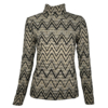 Genial Conceptstore Ana Alcazar Pullover Zickzack Beige Schwarz