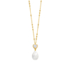 Genial Conceptstore Leaf Halskette Valentine Pearls Mondstein Hk25001