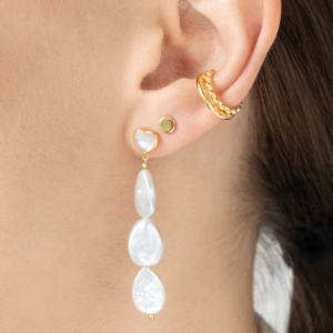 Genial Conceptstore Leaf Ohrstecker Valentine Pearls Lang 18 Os25002 2