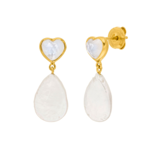 Genial Conceptstore Leaf Ohrstecker Valentine Pearls Os25001