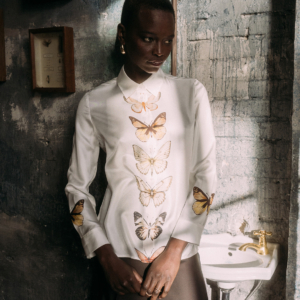 Genial Conceptstore.de Shop Herzens Angelegenheit Seidenbluse Butterfly L1174883