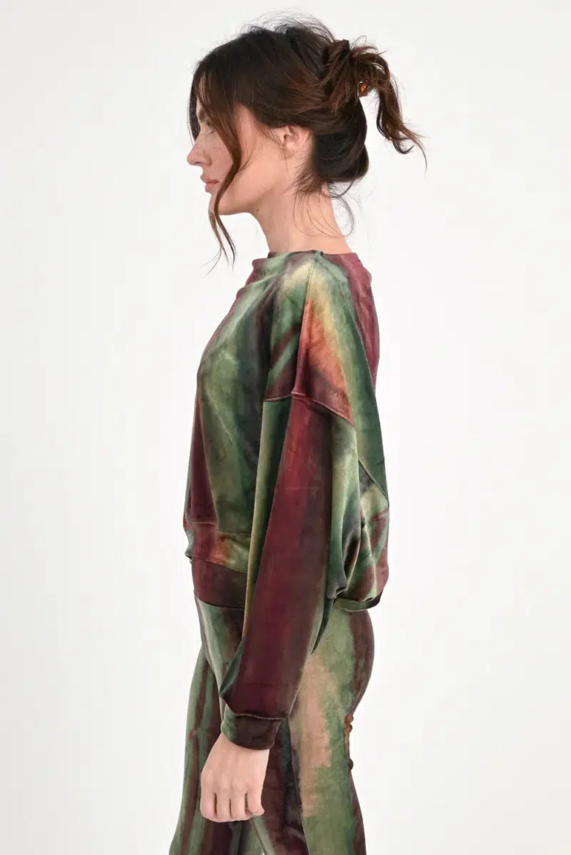 Velvet Crop Sweatshirt Marti 8895223