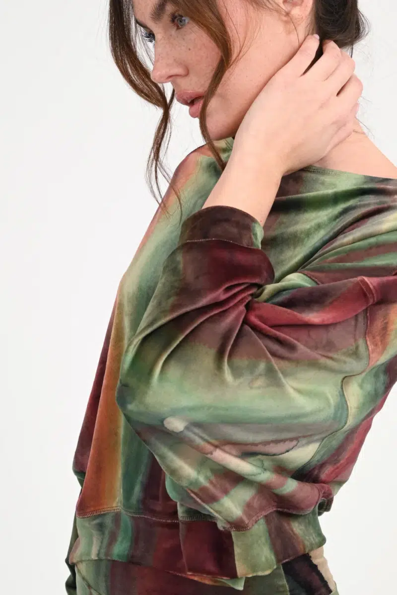 Velvet Crop Sweatshirt Marti 9746773