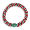 Kknekki Haargummi 'green Bordeaux Glitter' Gruen Rot
