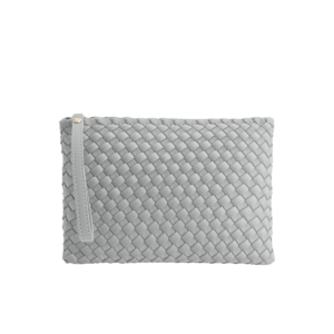 Silver Seashell Clutch Front