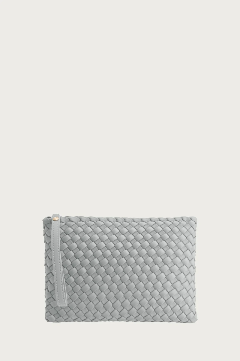 Silver Seashell Clutch Front