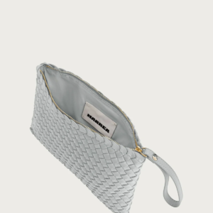 Silver Seashell Clutch Inside