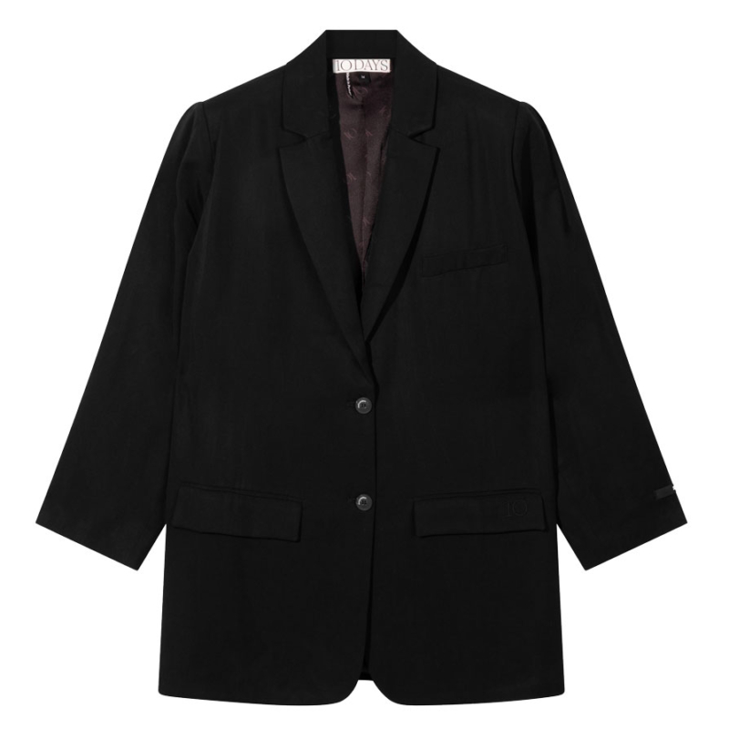 Genial Conceptstore 10days Flowy Blazer Lyocell 20 504 5204 Black