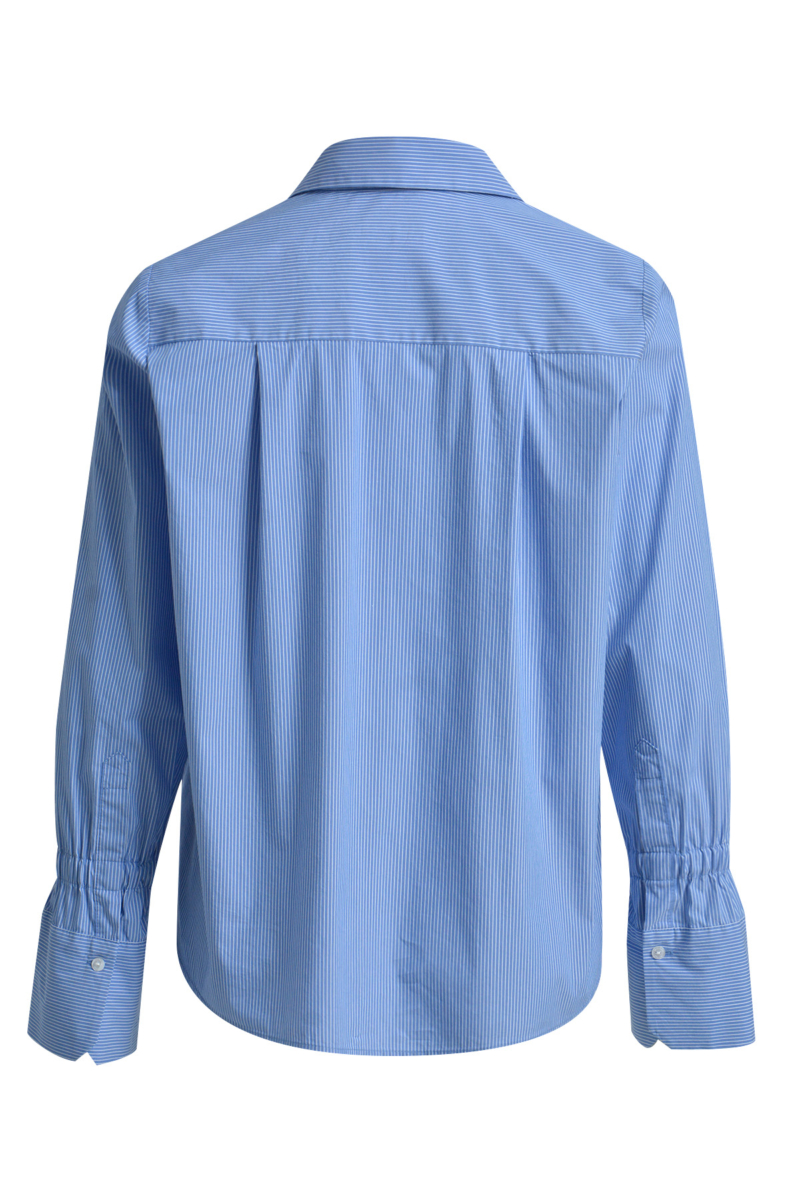 Milano Italy Bluse Streifen Blau Weiß Rs