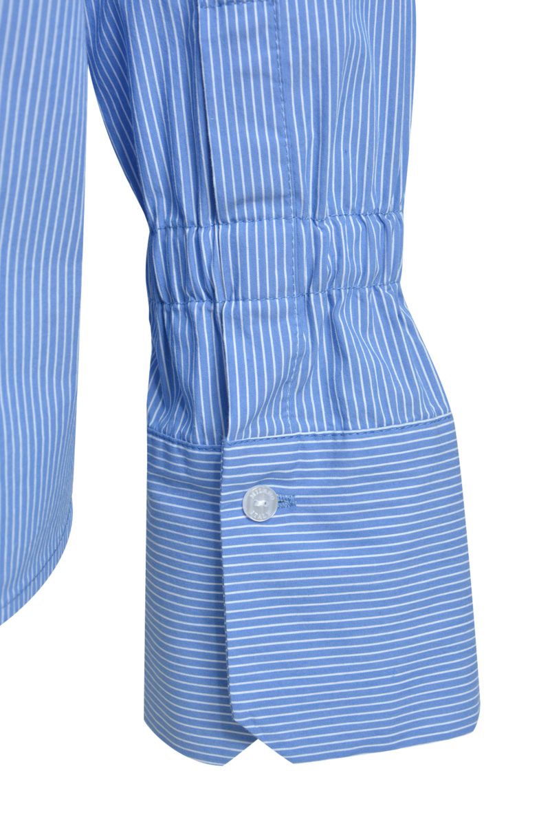 Milano Italy Bluse Streifen Blau Weiß Milano Italy Bluse Streifen Blau Weiß 3