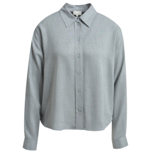 Milano Italy Hemdbluse Grey Melange