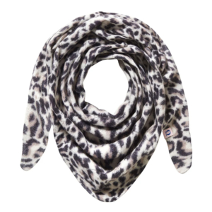 Pur Schoen Kaschmir Dreieckstuch “leo Black Grey”