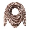 Pur Schoen Kaschmir Dreieckstuch Leo Beige Schoko 