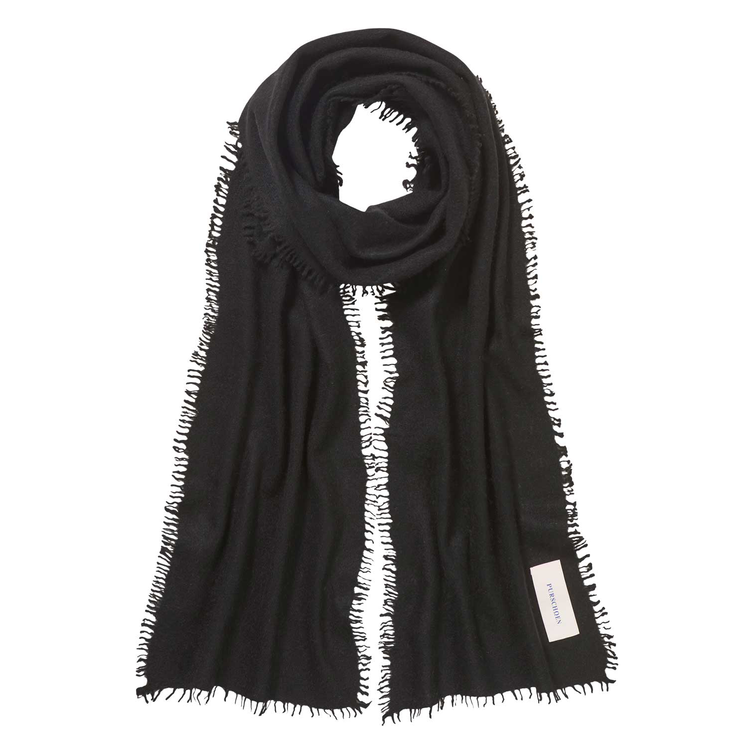 Pur Schoen Kaschmirschal Slim Black 2