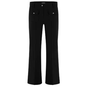Cambio Hose “farah Patched” Black