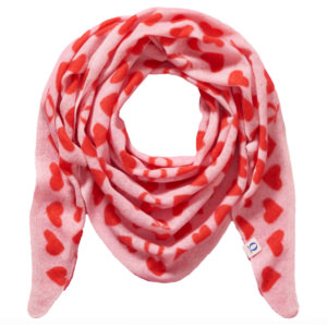 Pur Schoen Kaschmir Dreieckstuch 'heartbeat Rose Chili Red'