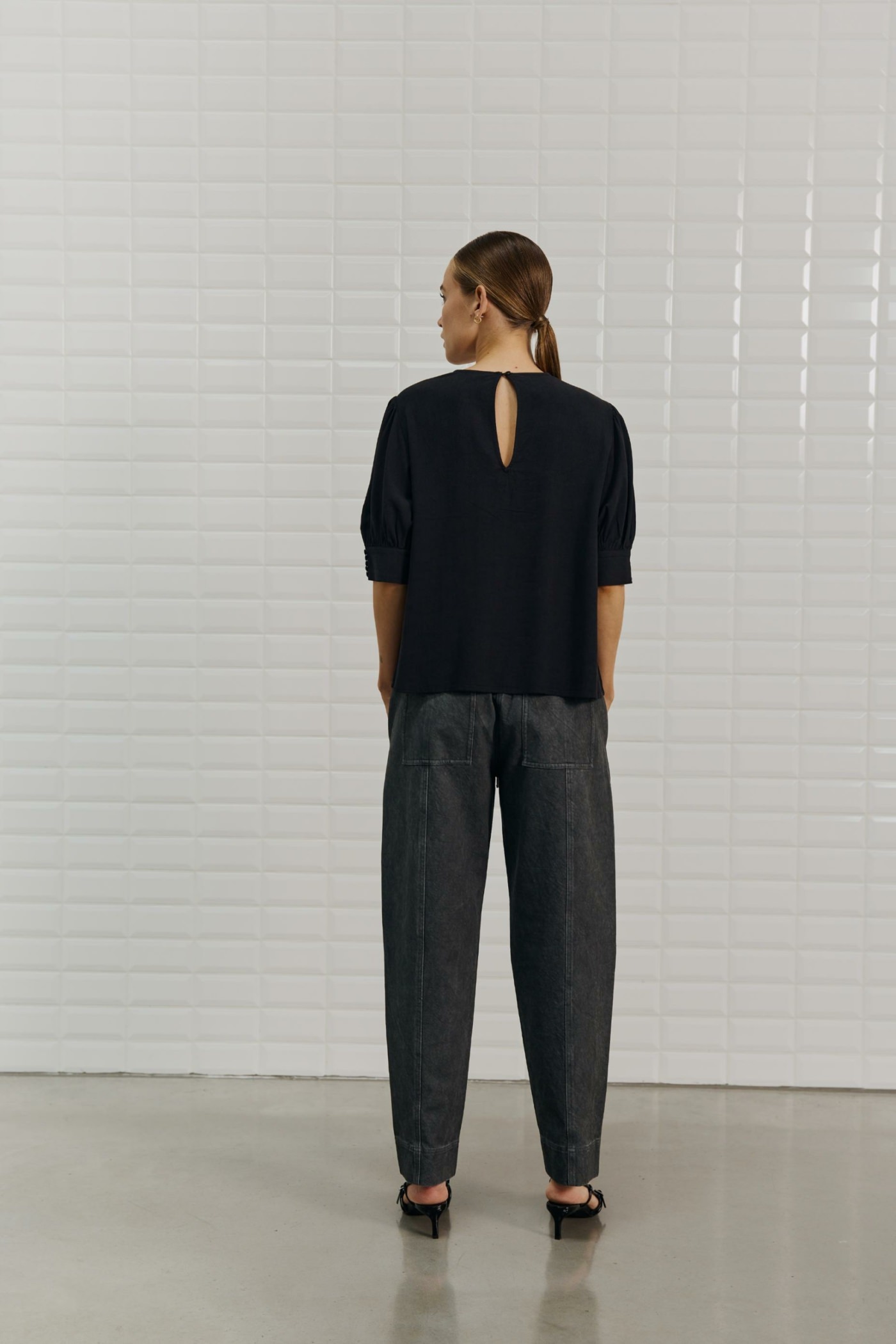 Genial Conceptstore With Black Wbljenny Ls Blouse Black00004