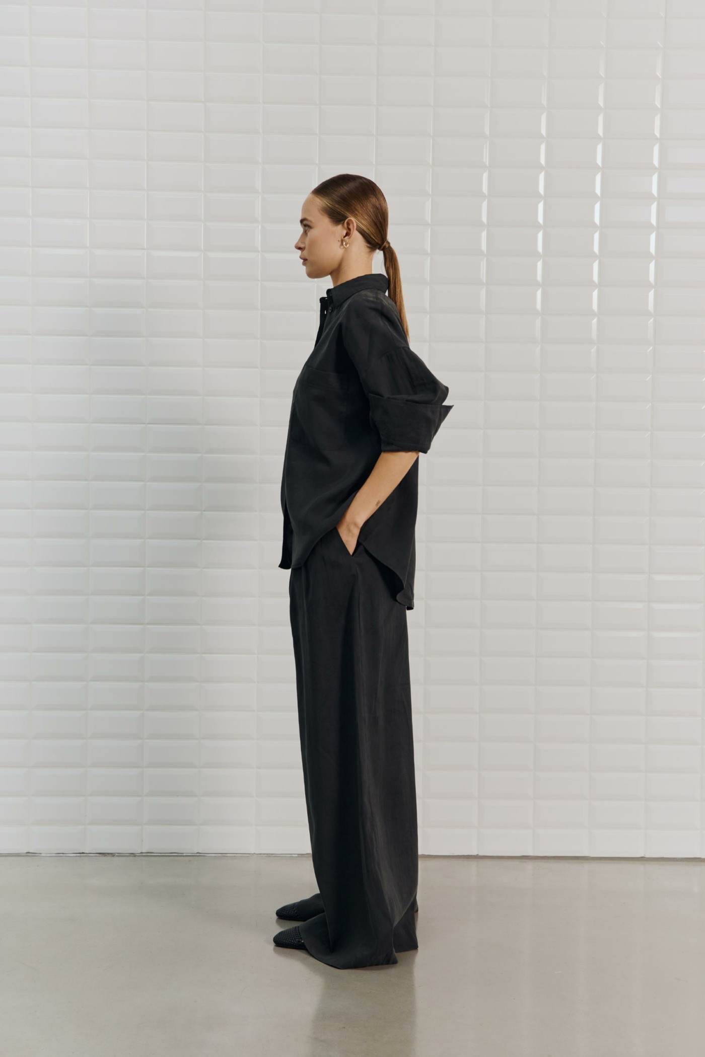 Genial Conceptstore With Black Wblmarleen Ls Oversized Shirt Black00002