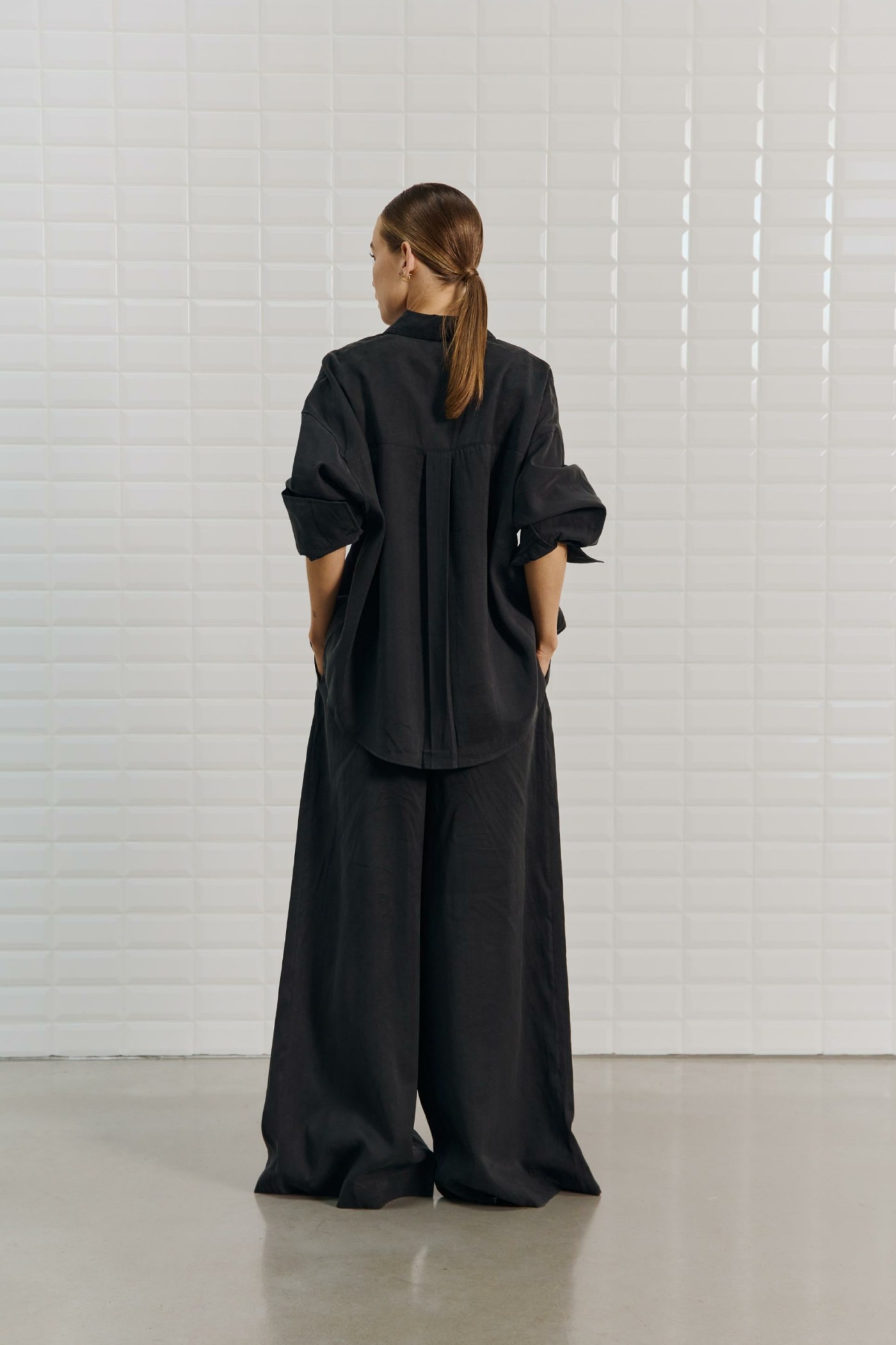 Genial Conceptstore With Black Wblmarleen Ls Oversized Shirt Black00003