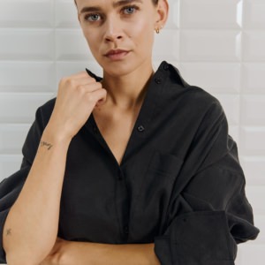 Genial Conceptstore With Black Wblmarleen Ls Oversized Shirt Black00004