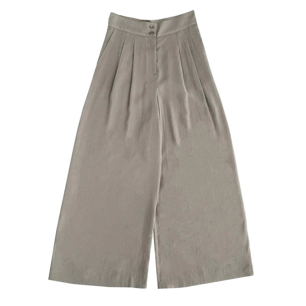 Genial Conceptstore With Black Wblmarleen Tailored Wide Pant Grey Sand00005