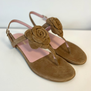 Pretty Ballerinas Sandalen Braun Blume 1