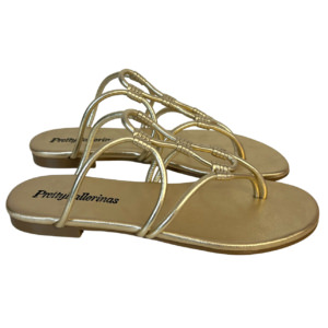 Pretty Ballerinas Sandalen Gold Riemchen