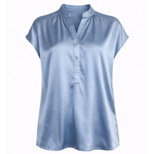 Charlotte Sparre Seidenbluse Top Satin 'taupe'