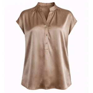 Charlotte Sparre Seidenbluse Top Satin Taupe