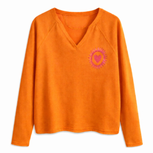 Grace Frotteesweat Orange Neue Kollektion 