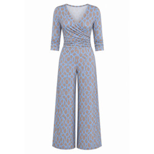 Marivie Overall 'jump In' Graphic Greige