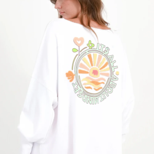 Sweatshirt Mit Rucken Print Und Stickerei Hilda 7708287