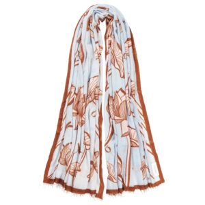 Purschoen Kaschmirschal „dragonfly Woven“ Bleu Hell Rose Ps 1181 Dragonfly1 09