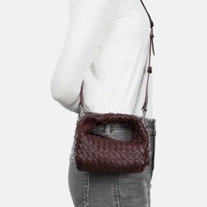 Genial Conceptstore Les Visionnaires Bags Greta Micro Weave Silky Aubergine4