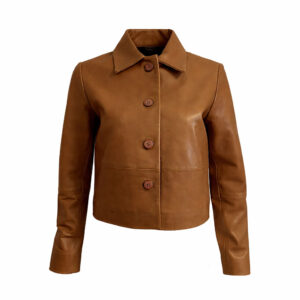 Genial Conceptstore Ricano Lederjacke Cecilia Taupe