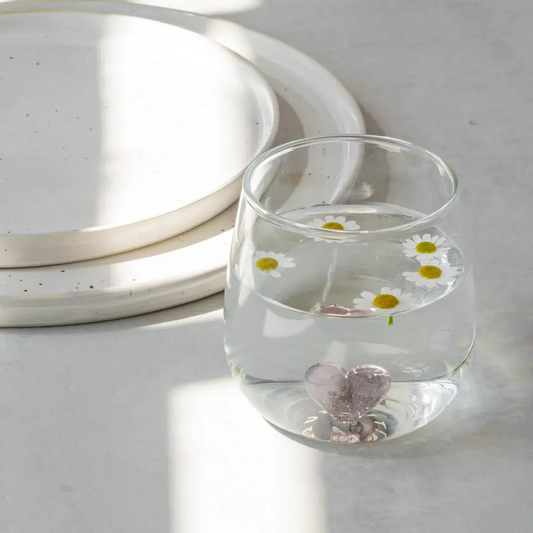 Gl 152 Trinkglas Herzfigur 1