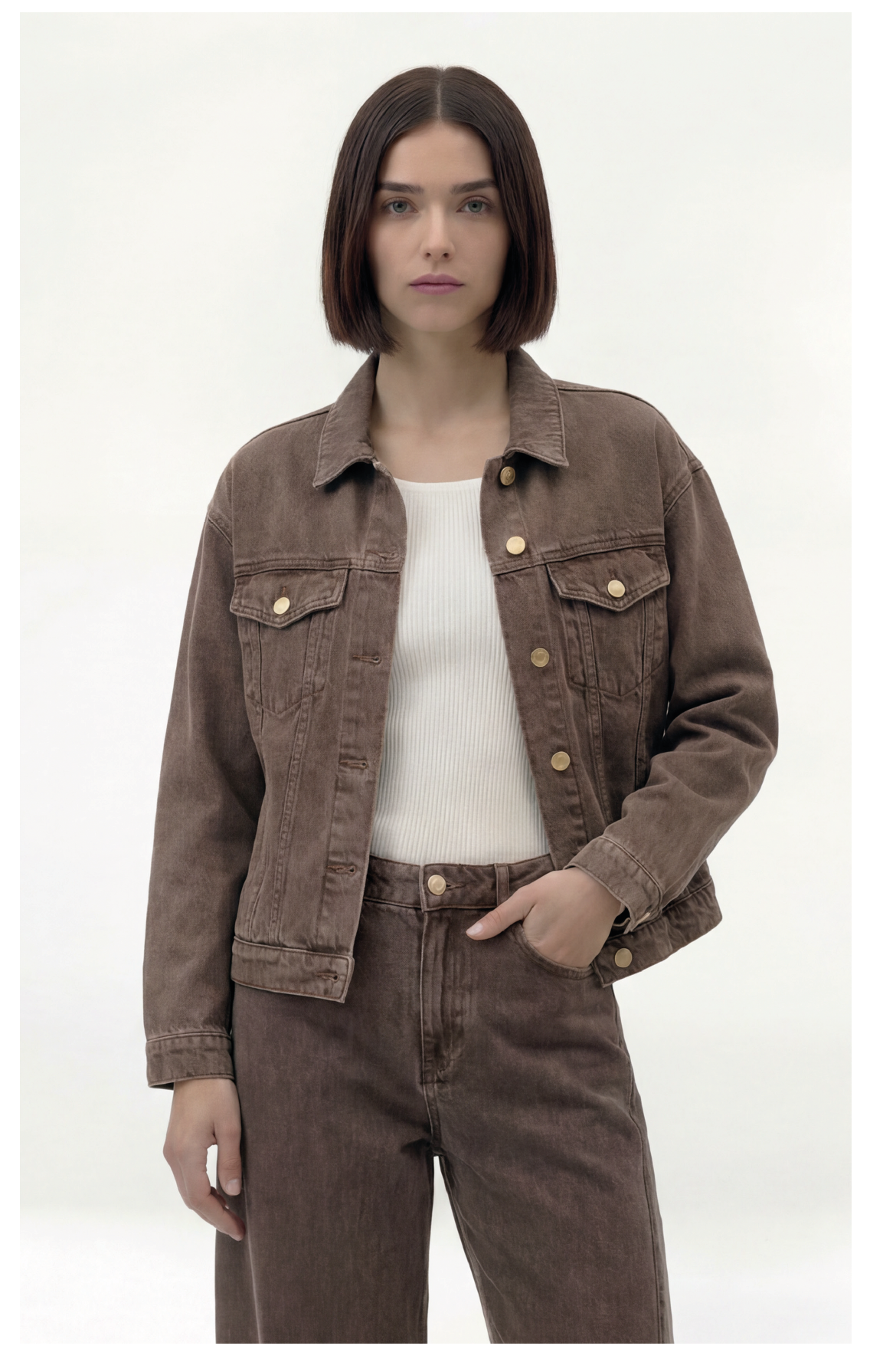 Goldgarn Jacke 68 The Shaped Jacket Lightbrown