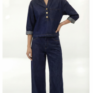 Goldgarn Jeans K4 Wide Leg Midblue