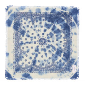 Jersey Bandana Fenetre Small Tie Dye Blue Navy Blue
