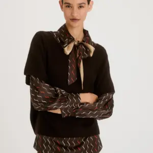 My Cashmere Top Knit 3686 Solid Brown 1