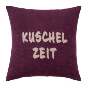 Pad Kissenhuelle Cozy Up 50x50 Taupe Burgundy Zeit Rs