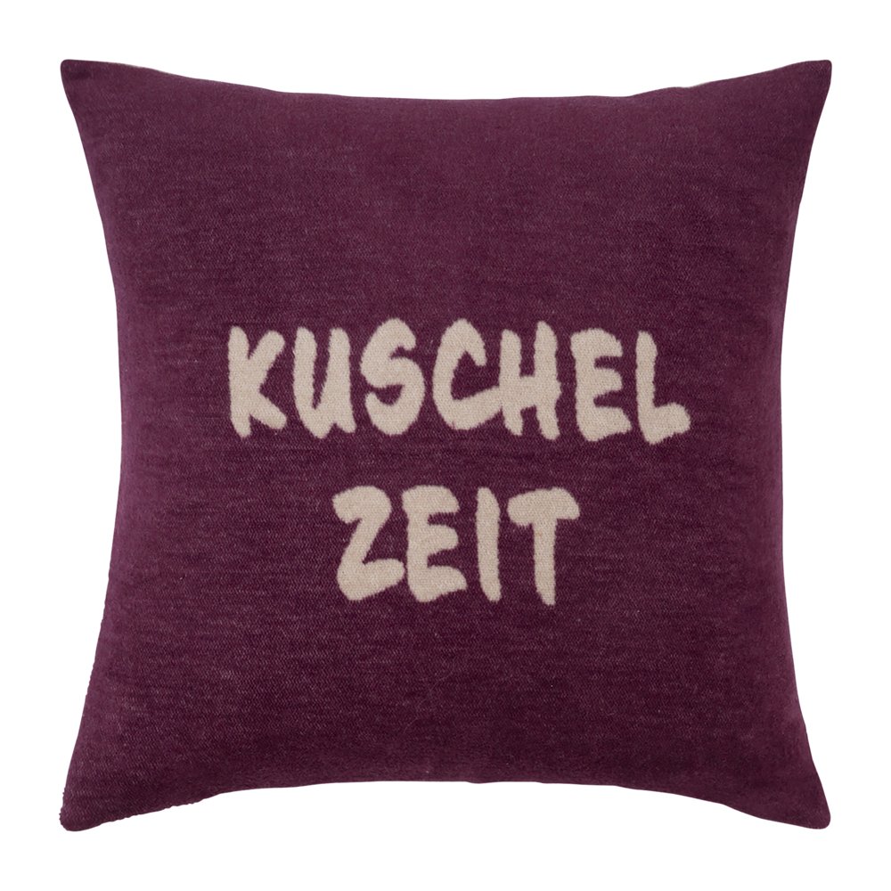 Pad Kissenhuelle Cozy Up 50x50 Taupe Burgundy Zeit Rs