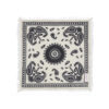 Purschoen Bandana Paisley 'bloom Natural Black' Small