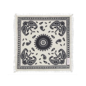 Purschoen Bandana Paisley 'bloom Natural Black' Small